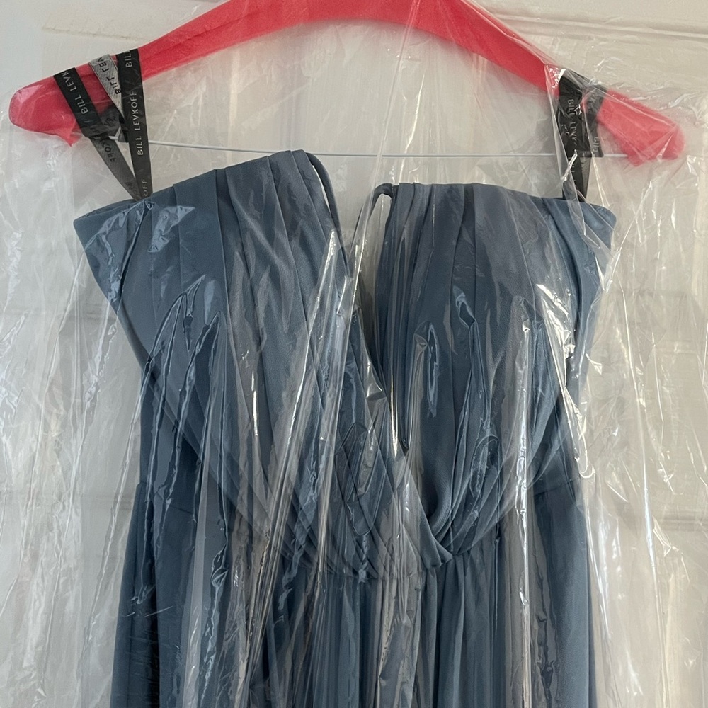 Blue Bill Levkoff 1405 bridesmaid dress